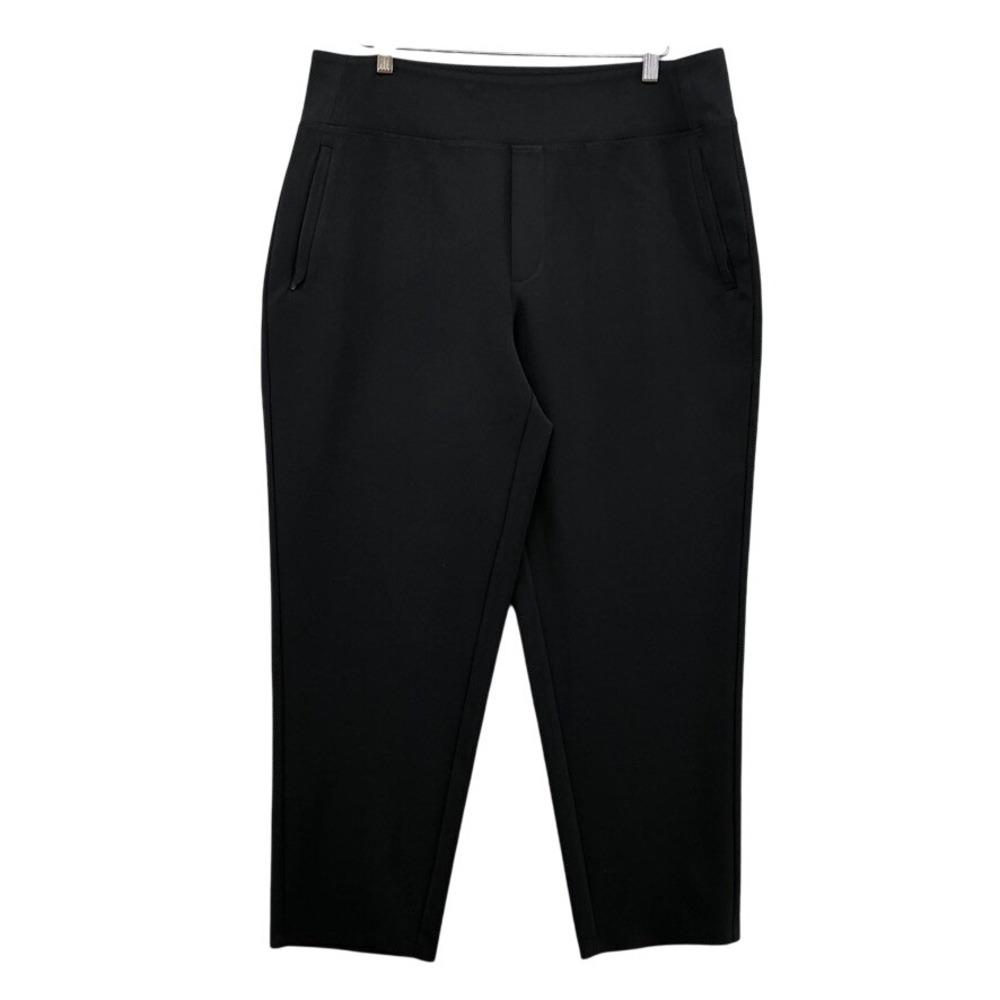 Athleta Brooklyn Heights Tapered Ankle Pants Womens 16 Black Stretch 533636-03